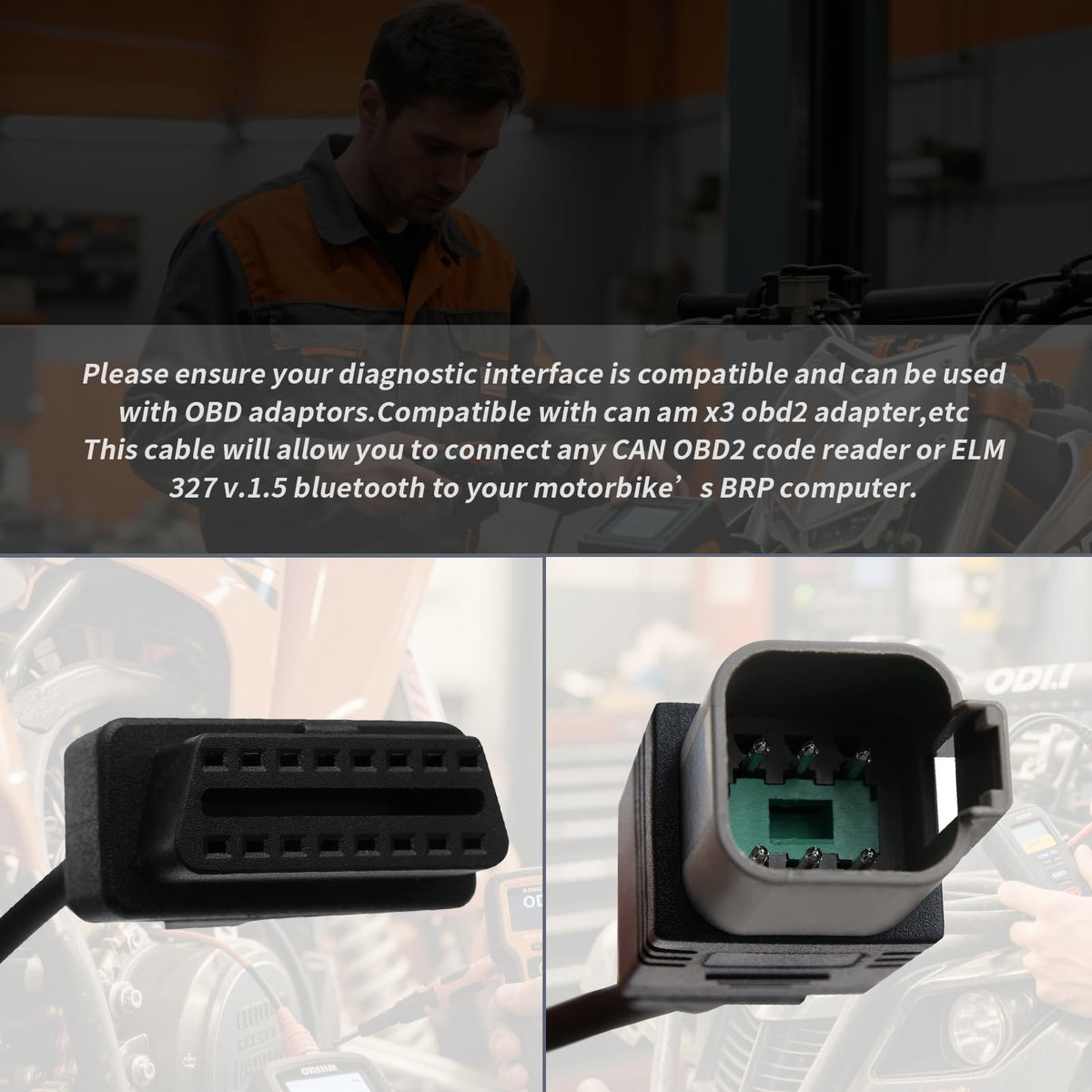 XTPTFABS connector mating to a 6-pin port displaying secure fit benefit