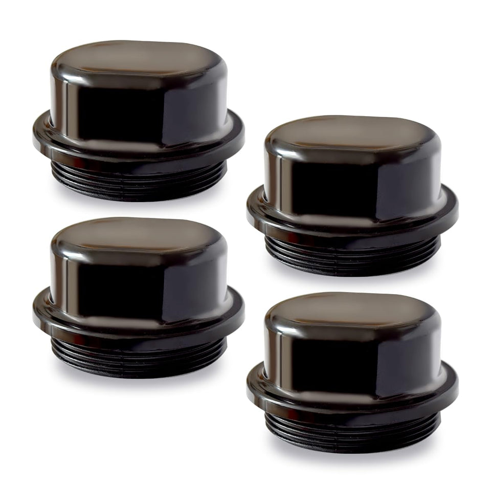 XTPTFABS front view of threaded hub cap showing fit and protection