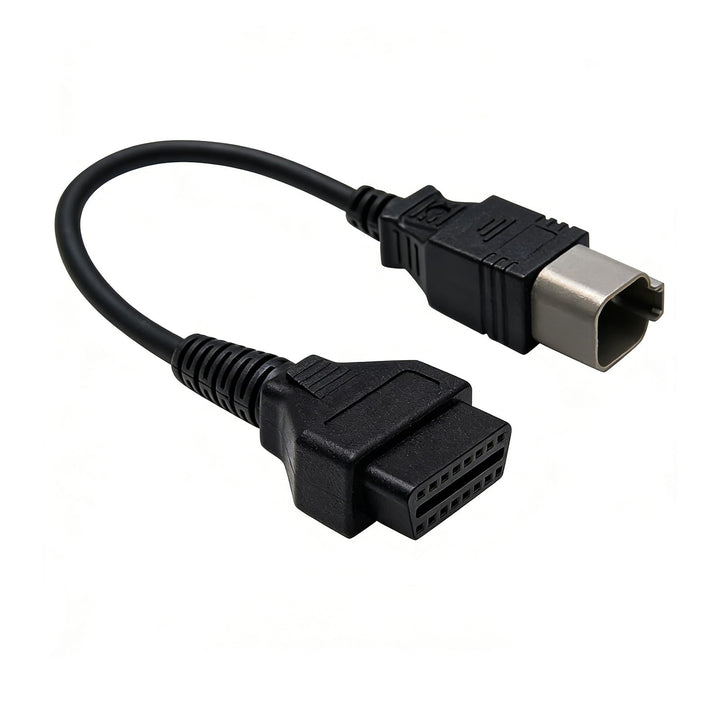 XTPTFABS front view connector showing 6-pin to 16-pin conversion benefit
