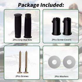 XTPTFABS laid-out screws washers and covers showing included hardware
