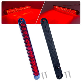 XtraGlow front assembly showing slim red LED bar and lens for clear signaling