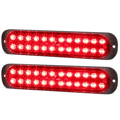 XtraGlow front view showing slim red lens and strong visibility