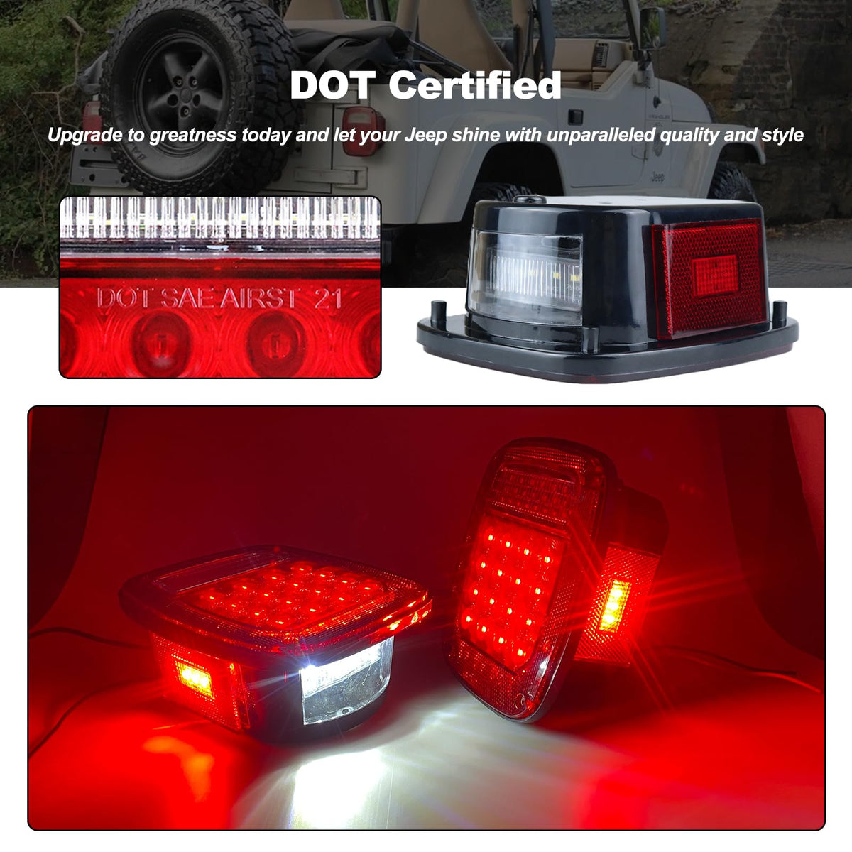 XtraGlow lens close-up displaying LED array and durable lens finish