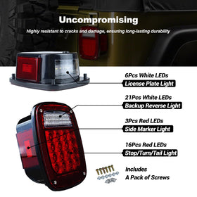 XtraGlow mounted on Jeep rear demonstrating brighter signaling safety