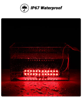 XtraGlow beside ruler showing 7.5-inch compact size for flexible mounting