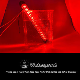 XtraGlow size scale comparison beside a ruler for easy measurement and fitment