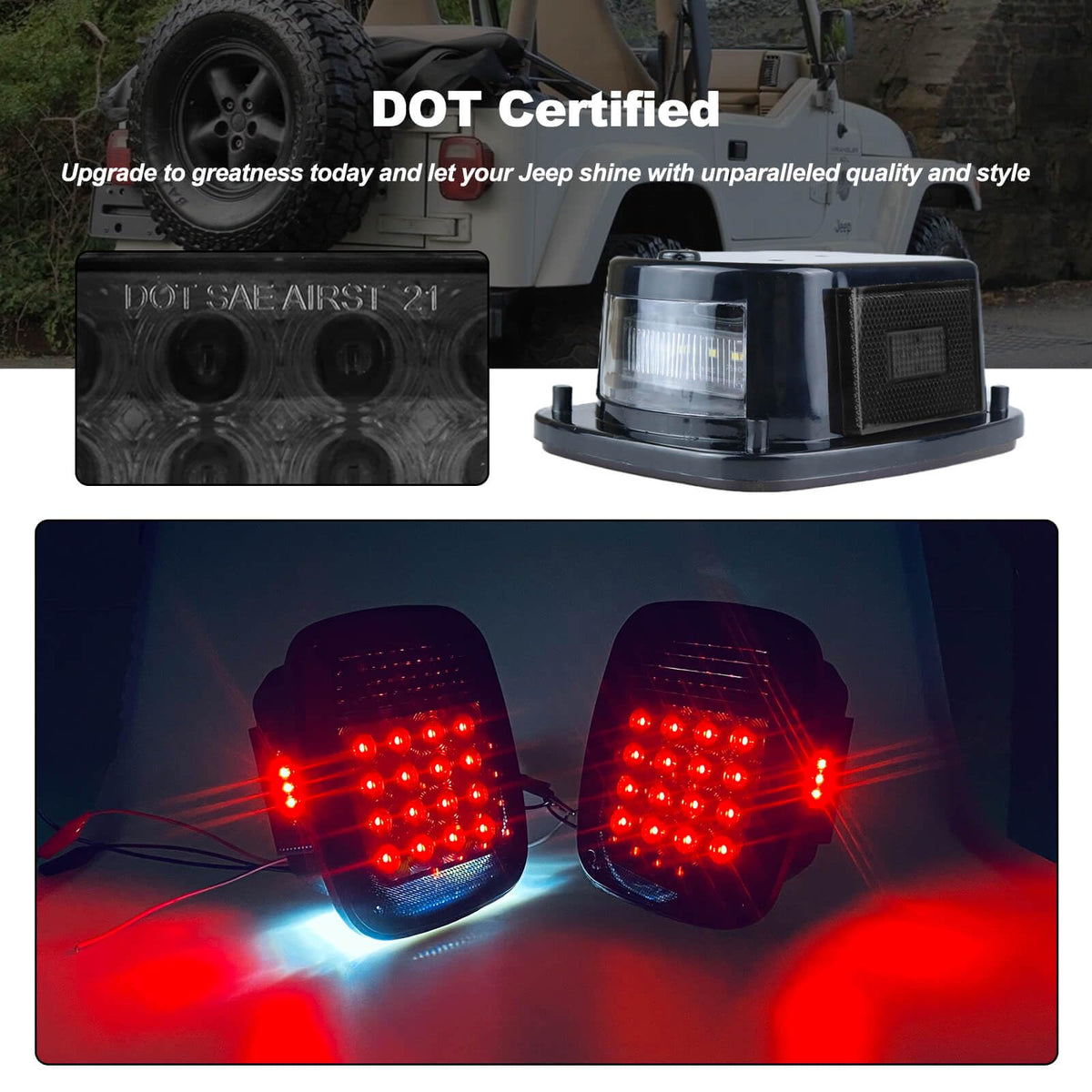 XtraGlow close-up of LED array highlighting crisp brake and turn illumination