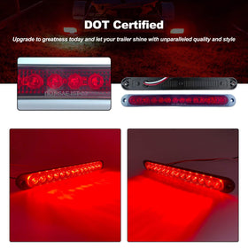 XtraGlow square tail light aluminum base close-up showing corrosion resistance