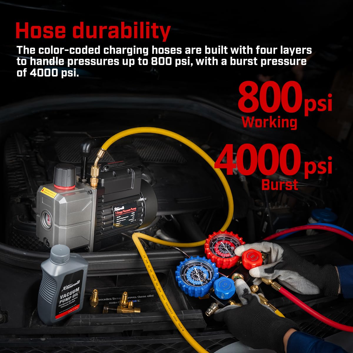 XtremepowerUS full kit laid in bag showing organized accessories and transport benefit