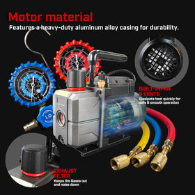 XtremepowerUS R134a can tap connected to hose for safe refrigerant dispensing