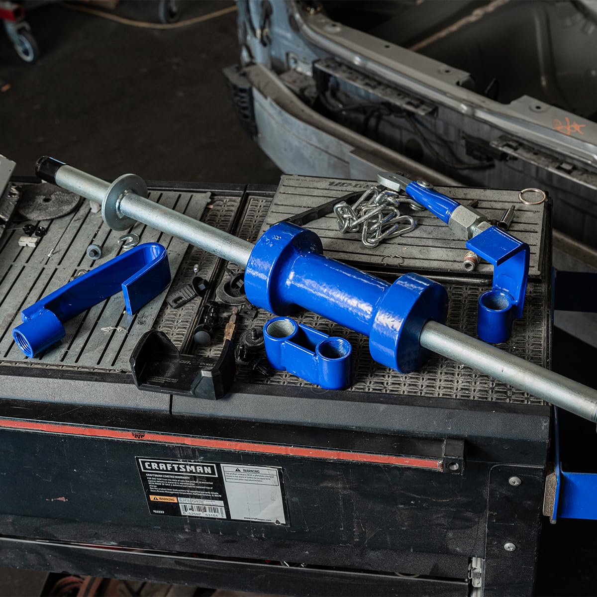 XtremepowerUS slide hammer handle grip detail for comfortable control