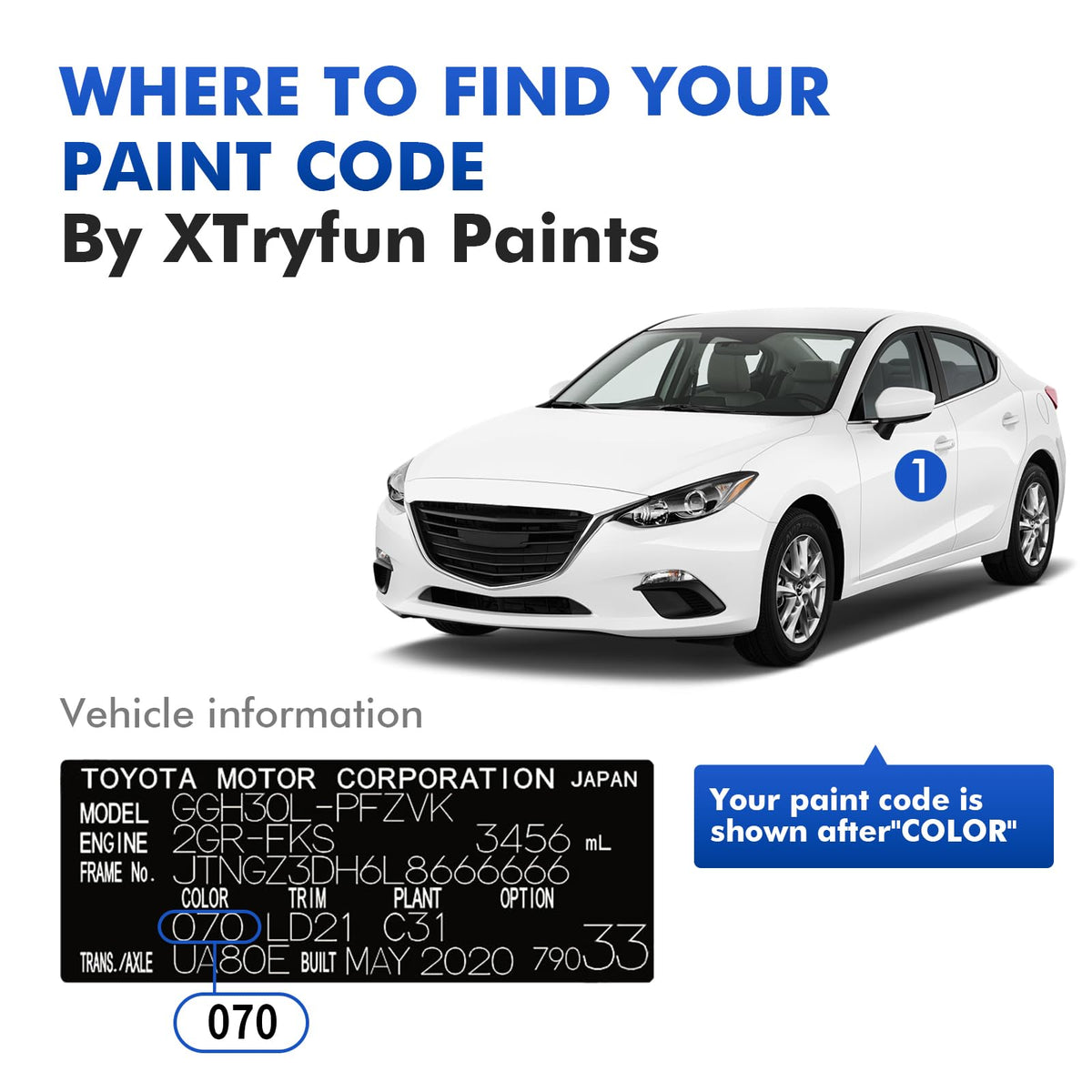 XTryfun in-use hand applying paint for an easy DIY touch-up