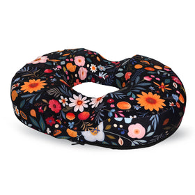 XUEHUAPIAOPIAO front view of floral donut pillow showing shape and supportive rim