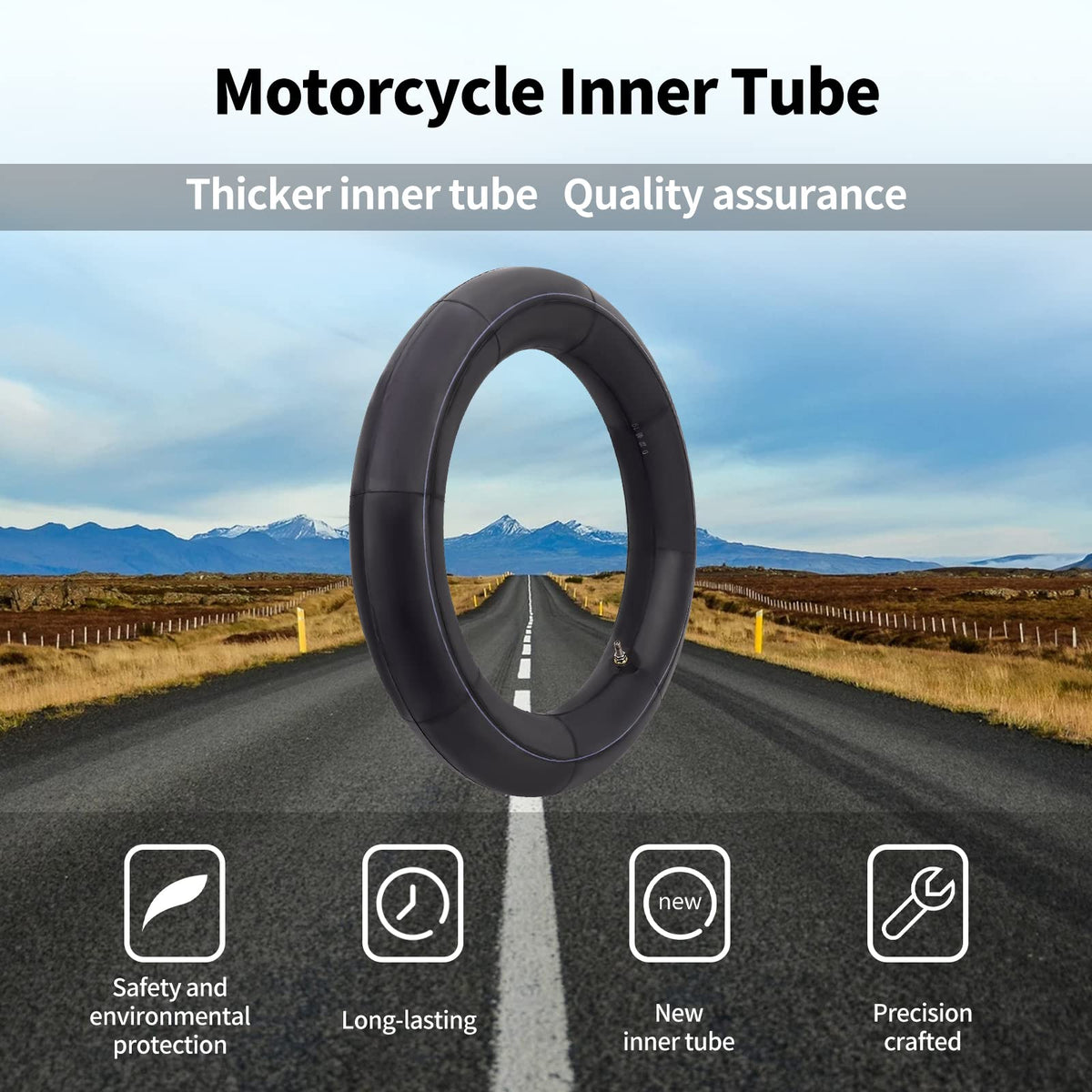 XuLong inner tube installed on rim illustrating correct fit and peace of mind