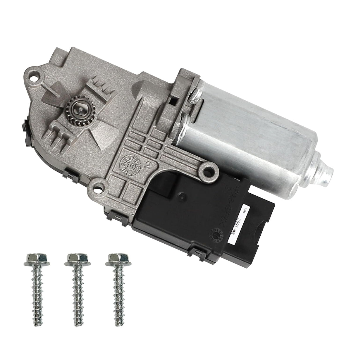 XunDong front view of sunroof motor showing mounting points and fit benefit