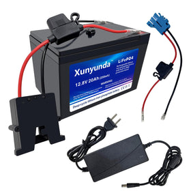 Xunyunda front view battery showing compact design and quick installation benefit