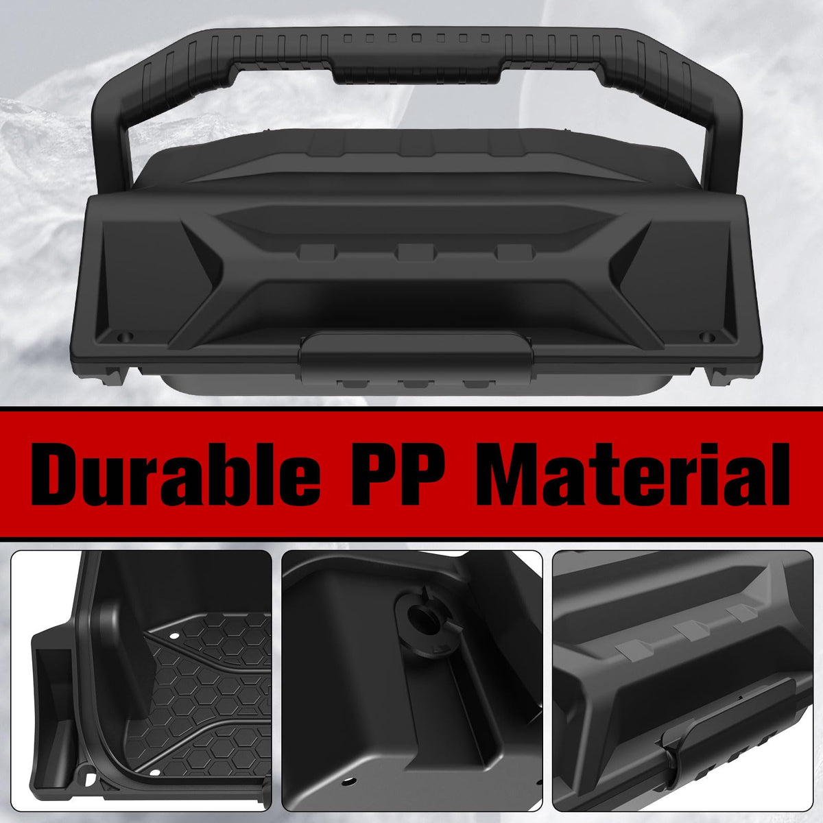 XUTVOTOR dash storage box mounted in Can-Am Defender showing organized dashboard