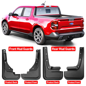XWQZ mud flaps on Maverick in motion lifestyle shot showing cleaner sides and visual upgrade