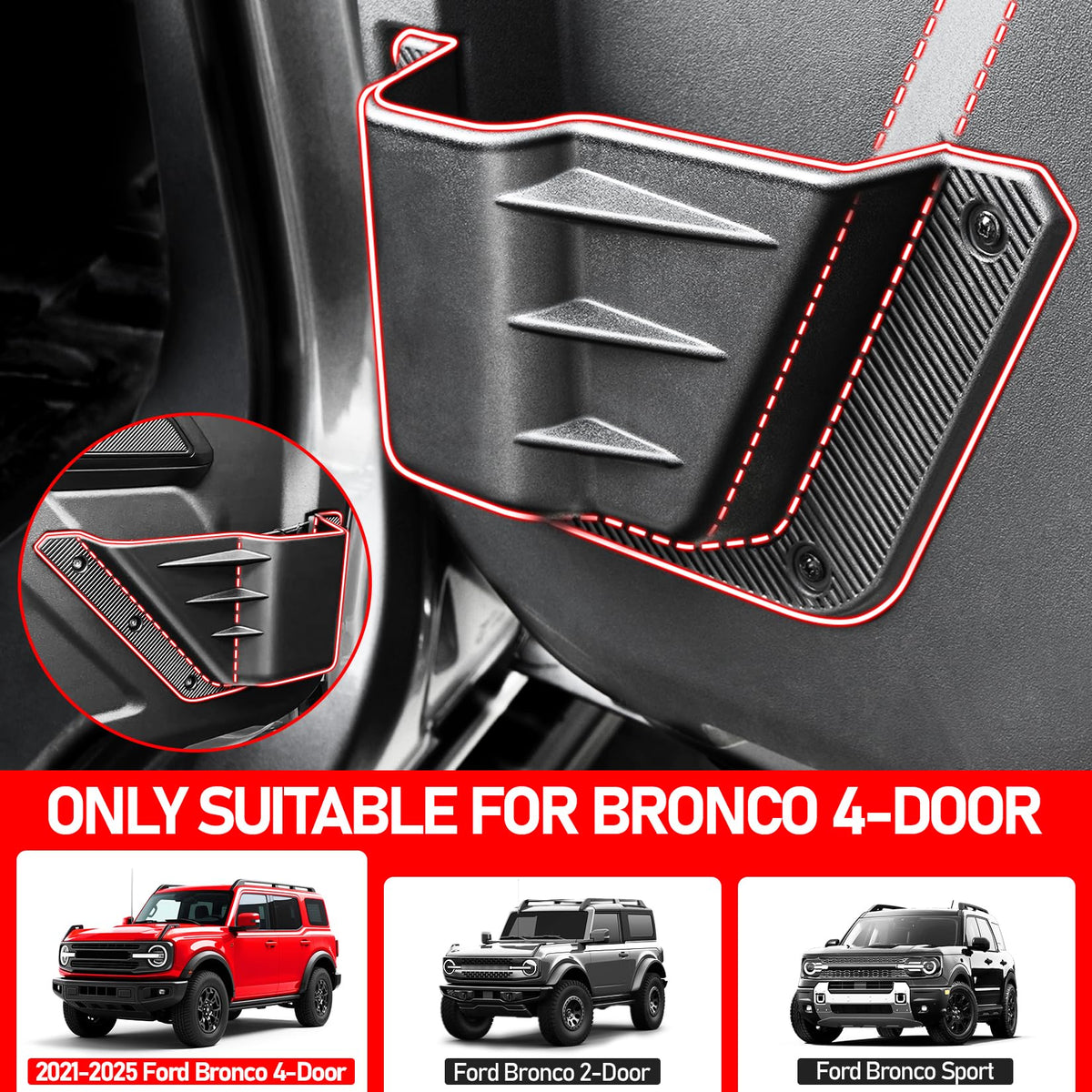 XWQZ rear door pocket installed keeping items organized