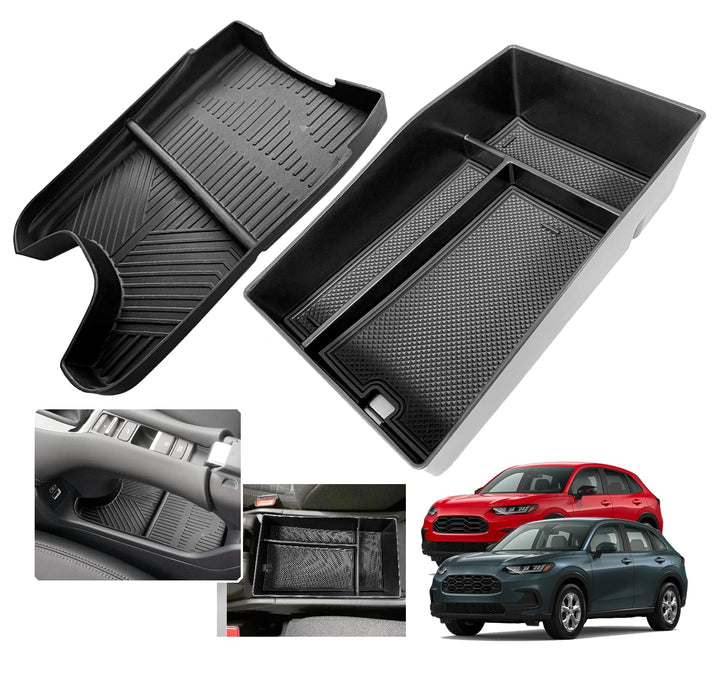 XXCIWP front view of console tray showing neat fit and durable finish