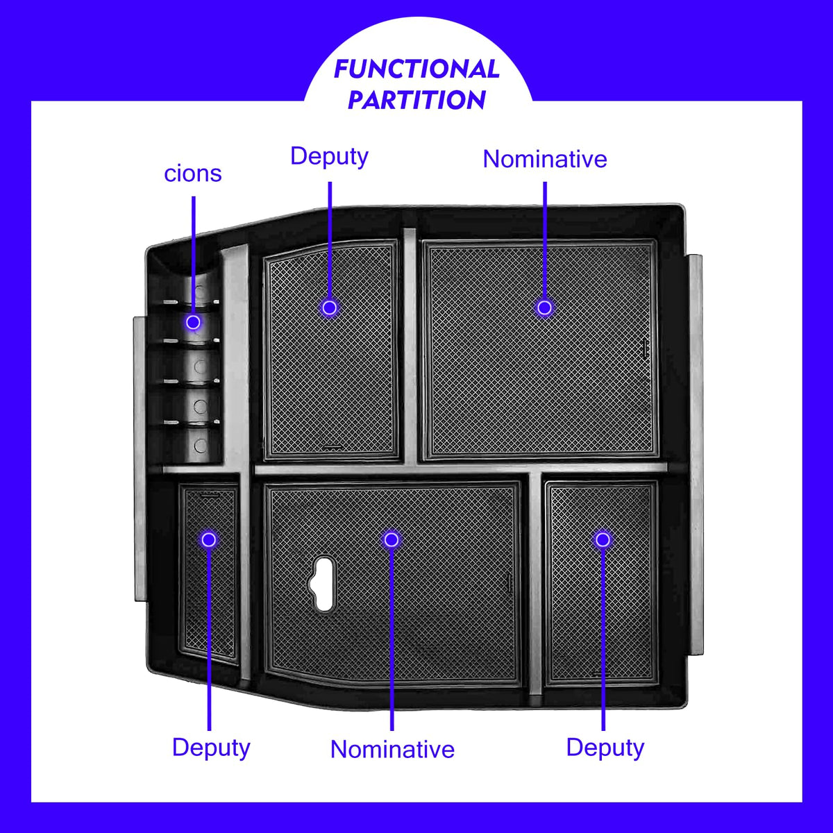 XXCIWP in-use image with phone, keys, wallet showing organized cabin benefit
