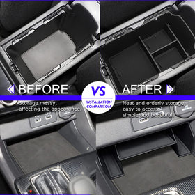 XXCIWP storing phone and wallet neatly for fast access while driving
