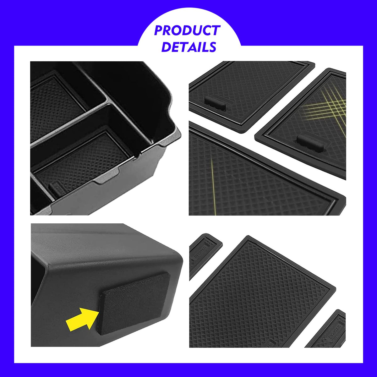 XXCIWP side profile showing precise fit inside Civic center console