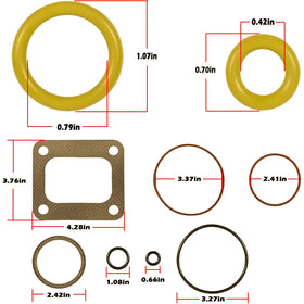 XXXCARXXX gasket held in hand to show scale and compatibility with 7.3L Powerstroke