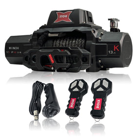 XYCLE front view of winch showing compact design and rugged build benefits