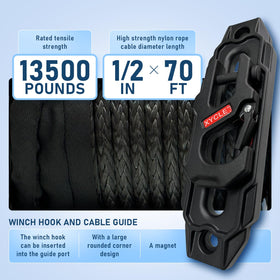 XYCLE winch pulling vehicle from mud showing reliable waterproof performance benefit