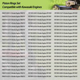 XYgdhqpt piston rings installed on a piston demonstrating correct fit and restored compression