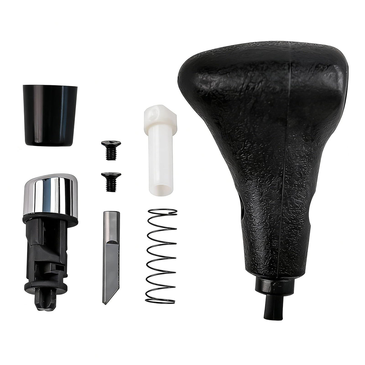 XYgdhqpt shift knob front view showing clean OEM-style finish and fit