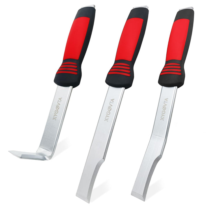XYGOVIA front view of 3-piece seam splitter set showing tools and case for quick identification and organization