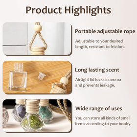 Xylanor filled 8ml glass bottle held in hand showing easy refill and portable scent
