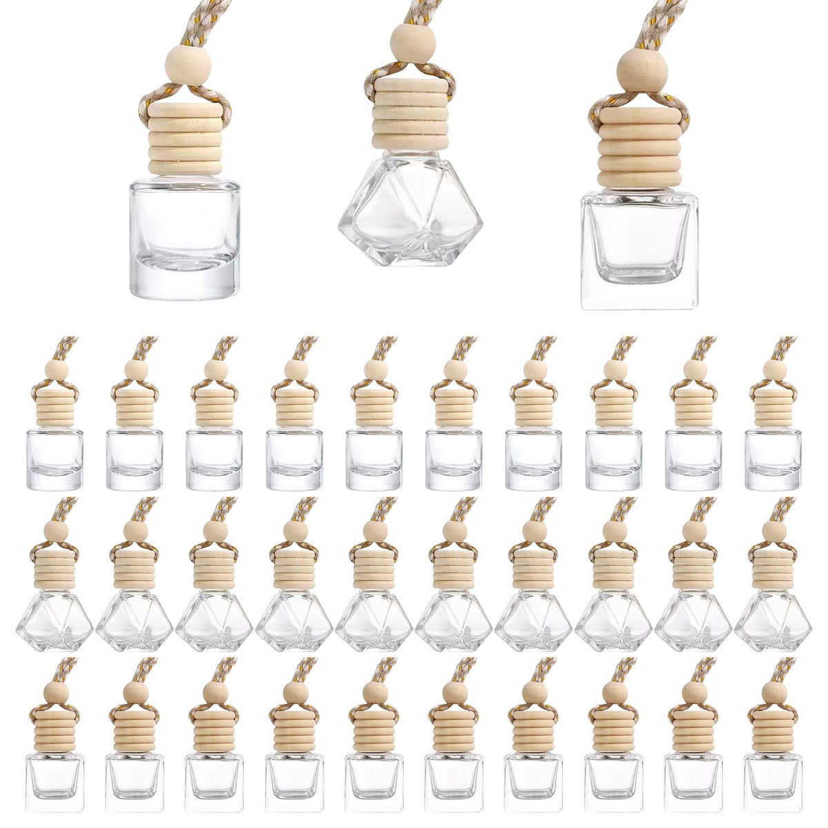 Xylanor front view of 60-piece bottle set showing contents and cords benefits organization