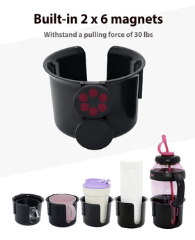 XYNOXRIDE with large tumbler inserted demonstrating 45oz capacity fit