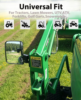 XYNOXRIDE mirror mounted on tractor improving rear visibility