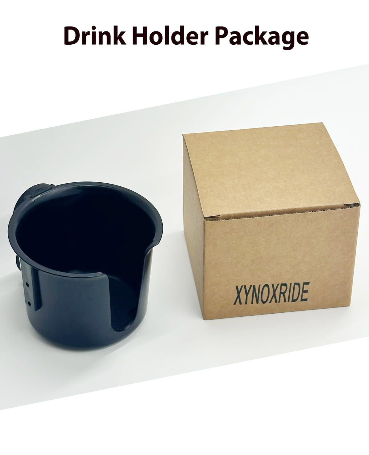 XYNOXRIDE next to 45oz tumbler and ruler showing exact size compatibility