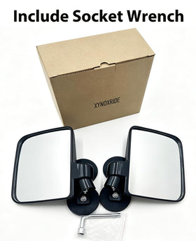 XYNOXRIDE mirror next to hand for size comparison and scale