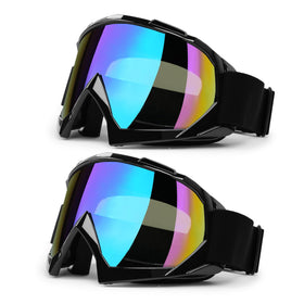 XYOP front view of two-pack goggles showing fit and design benefit of immediate backup