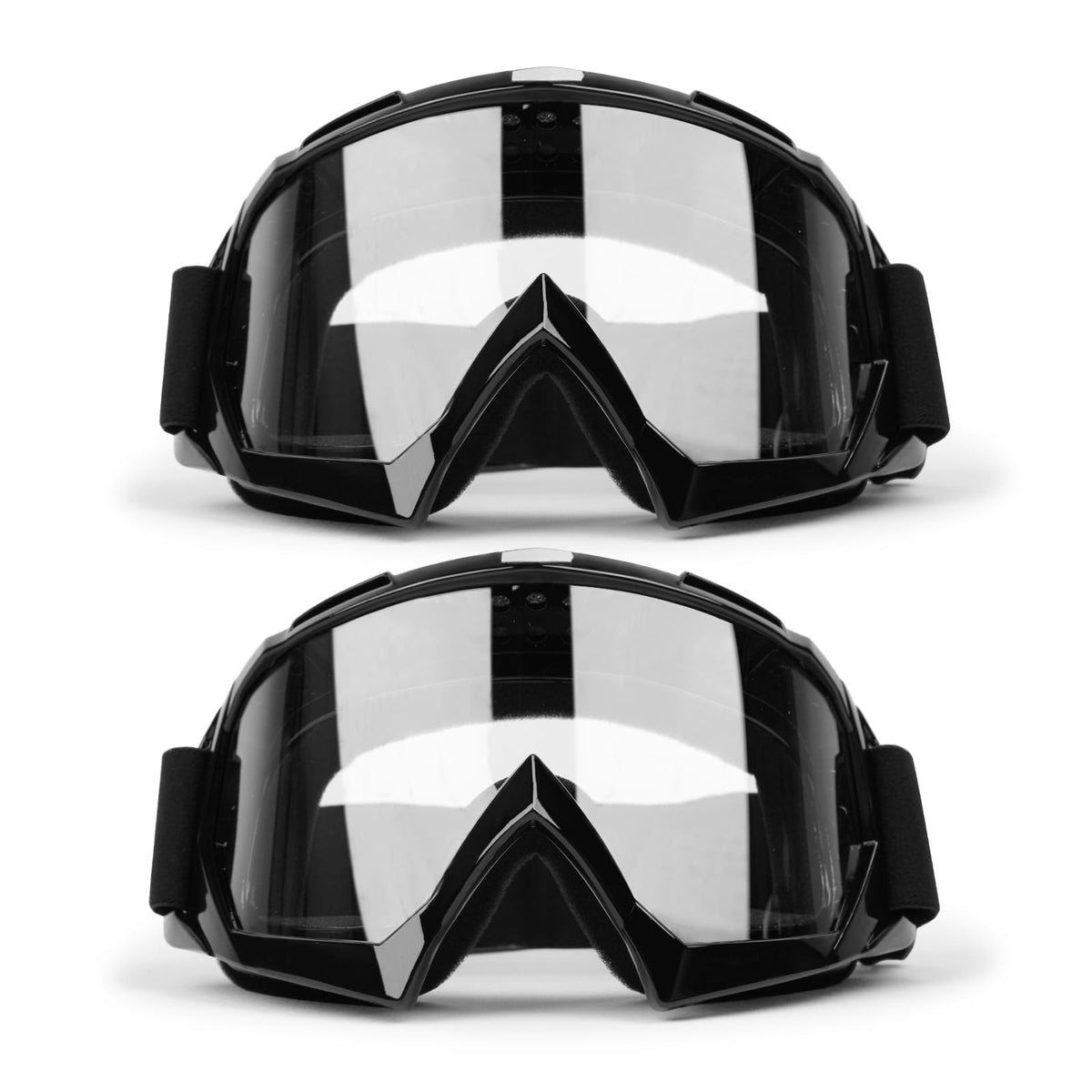 XYOP front view of goggles showing complete fit and coverage for protection