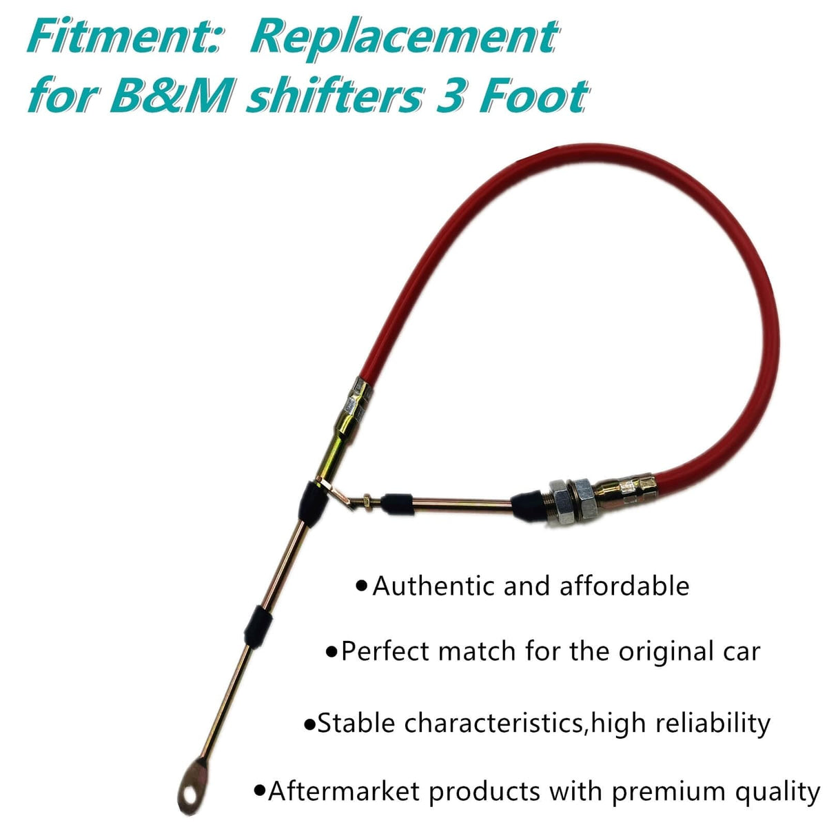 XYWZV full 3ft cable laid out demonstrating correct length and flexibility