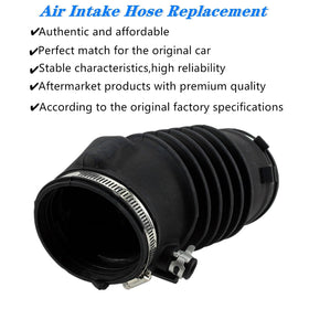 XYWZV intake hose installed under hood demonstrating correct OEM fitment