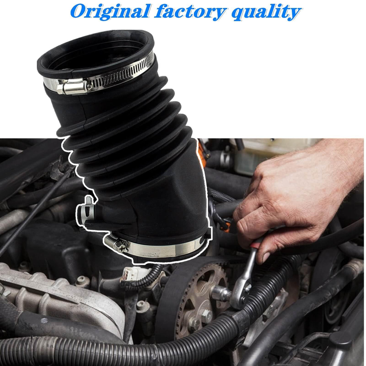 XYWZV intake hose size comparison illustrating scale for accurate replacement