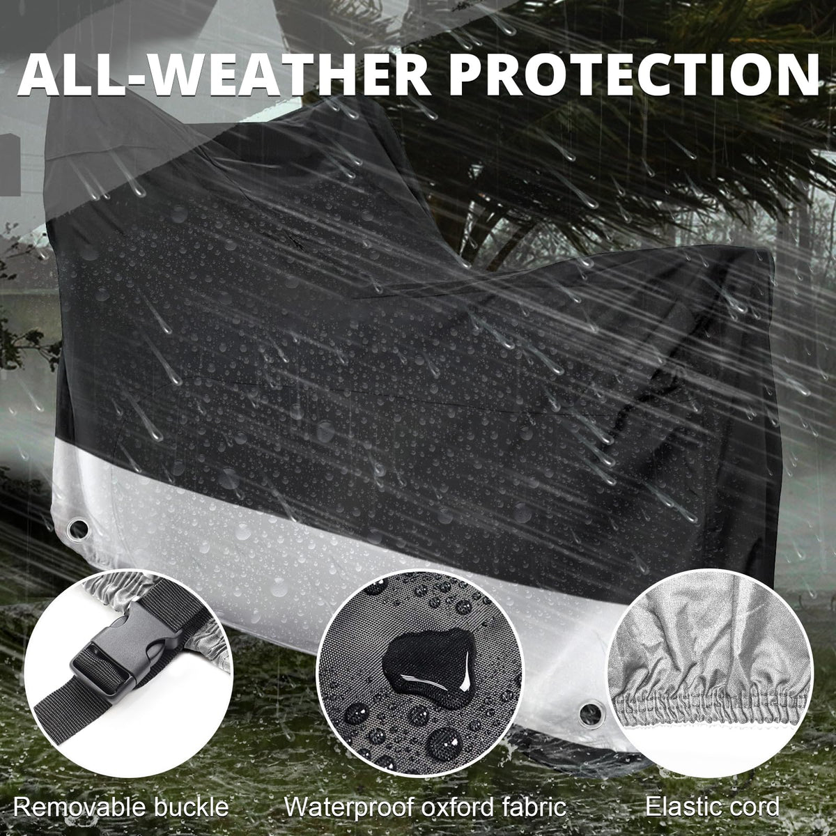 XYZCTEM 210D oxford fabric close-up highlighting water repellency
