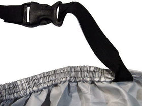 XYZCTEM cover on bike in driveway demonstrating outdoor protection