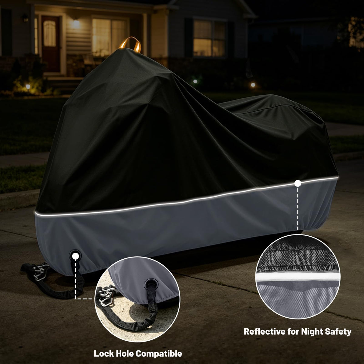 XYZCTEM windproof buckles and hem securing cover in wind