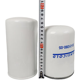 XYZIL oil filter side label displaying cross-reference numbers to confirm correct fitment