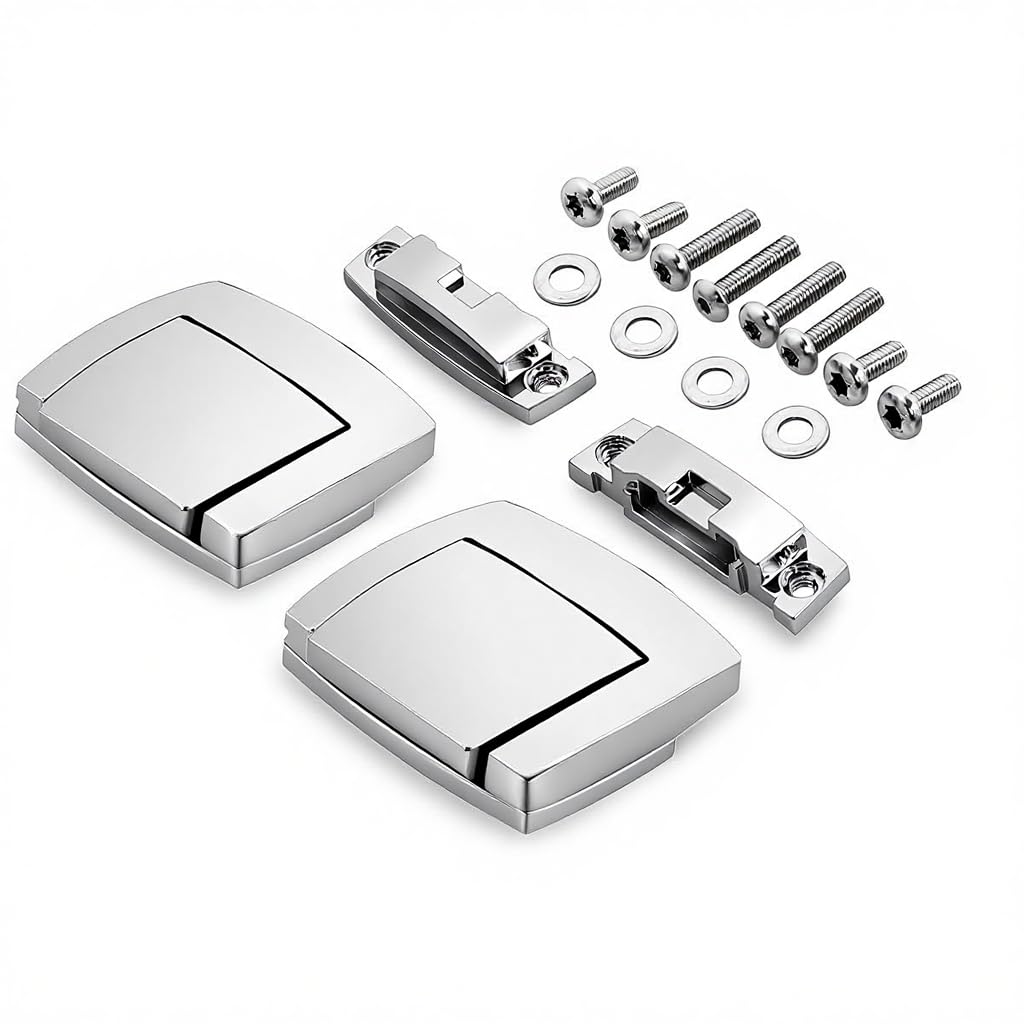 XYZMT latches held in hand for size comparison showing easy-fit benefit