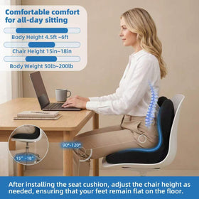 XZdream on office chair near desk illustrating long-sitting support